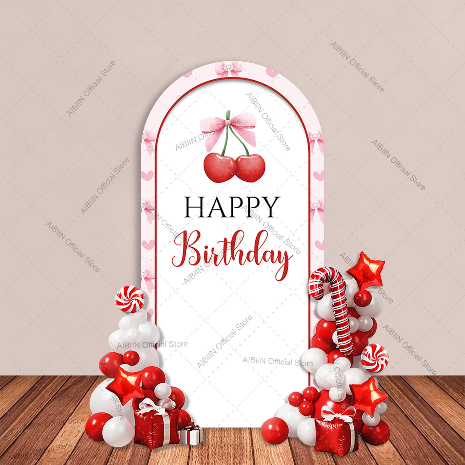Girl Cherry Happy Birthday Arc - Baby Food For 1 Year Old review and price