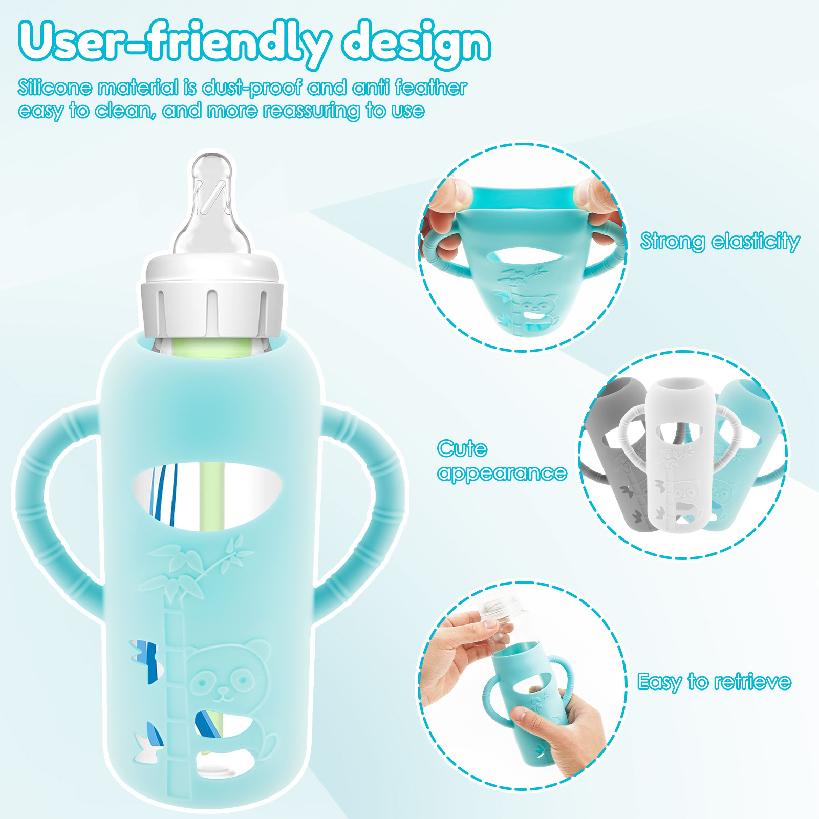 3Pcs Baby Bottle Sleeves with  - Baby Food Zip Lock Bag review and price