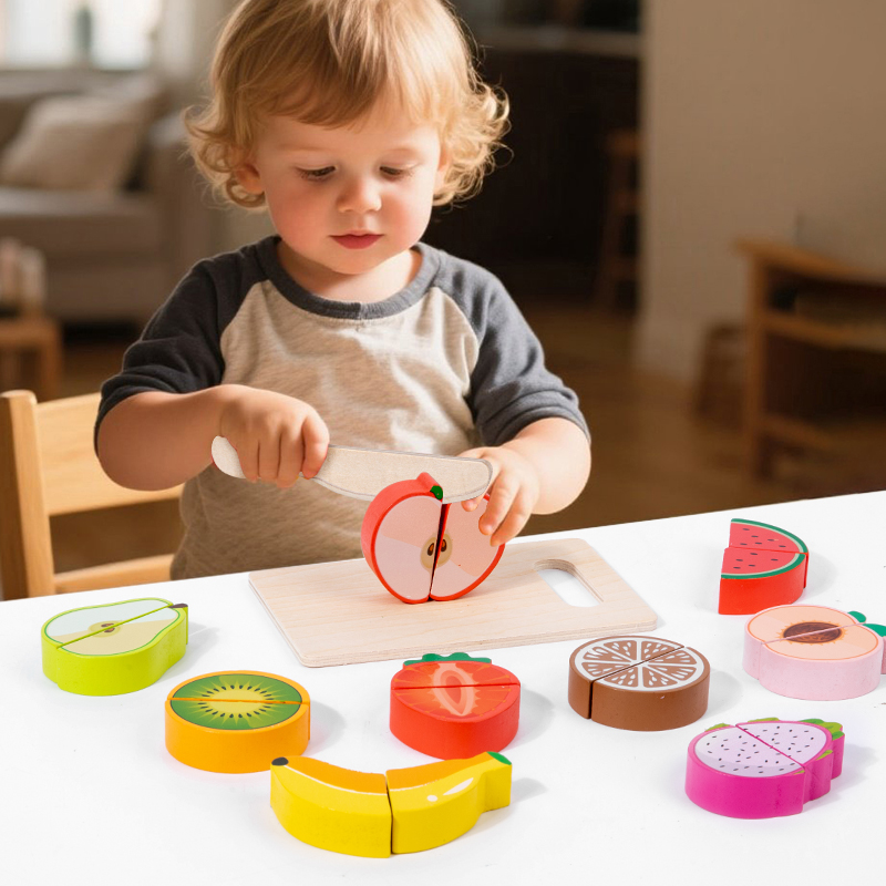 Wooden Kitchen Pretend Toy Sim - Baby Food Under 1 Year review and price