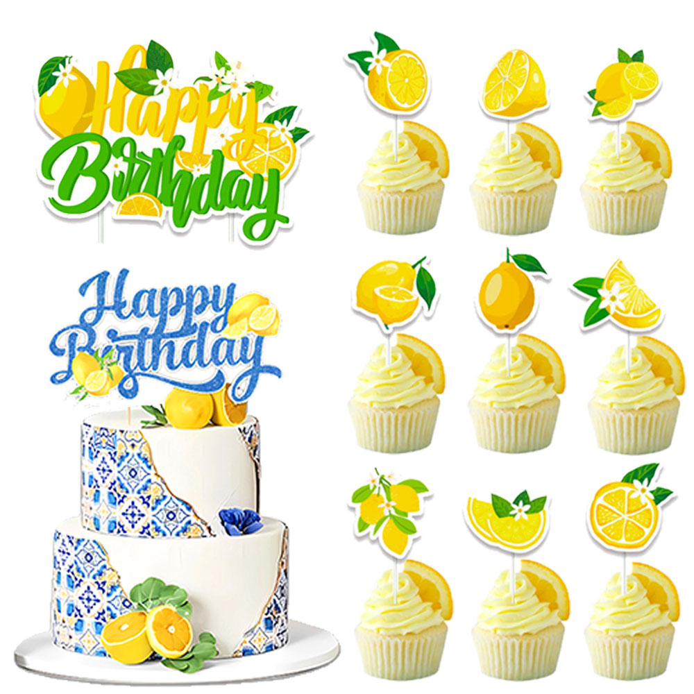 Lemon Cupcake Toppers Summer C - Baby Food For 1 Year Old review and price