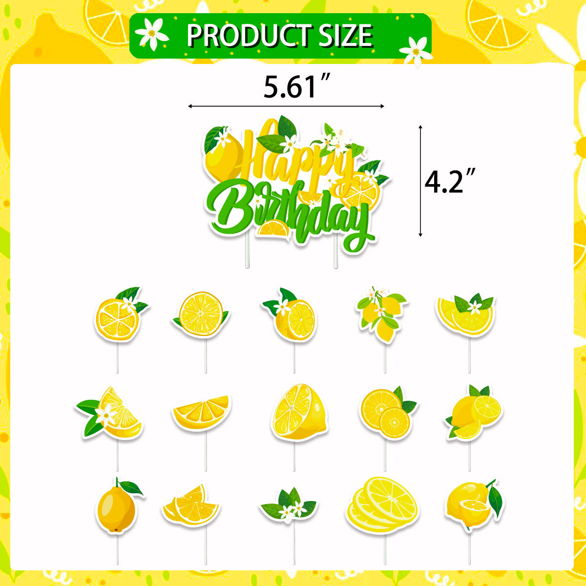 Lemon Cupcake Toppers Summer C - Baby Food For 1 Year Old review and price