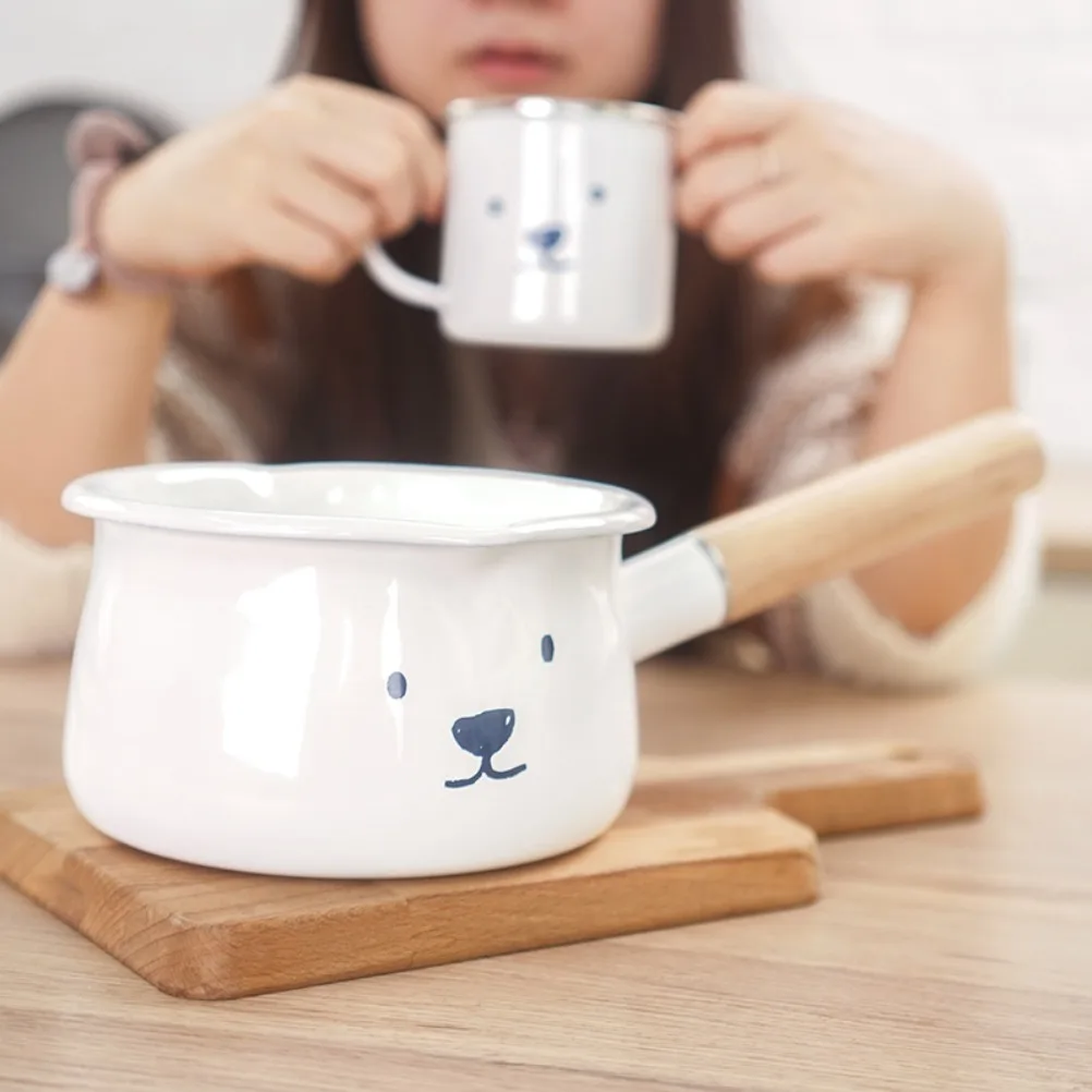 Japanese Enamel Milk Pot Baby  - Baby Food Japanese review and price