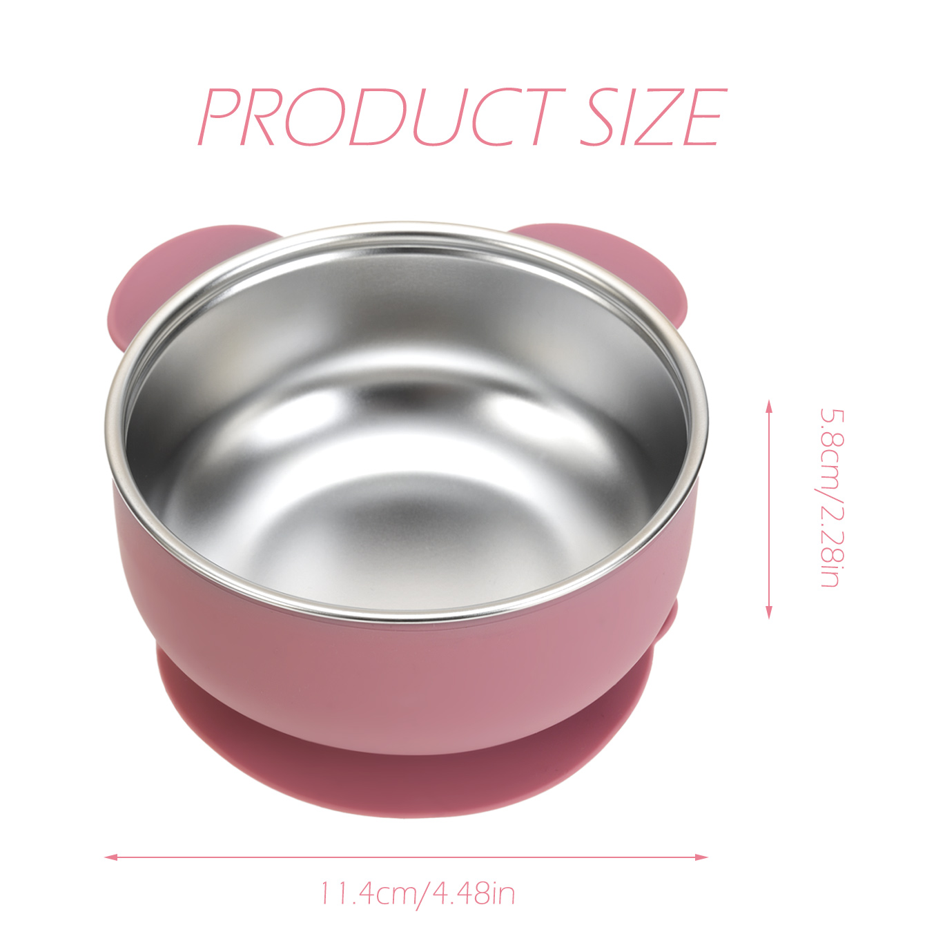 1PC Removable Silicone Stainle - Baby Food Bowl review and price